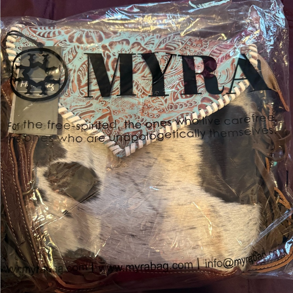 NWT’s Myra Bag Brown and White Crossbody Bag